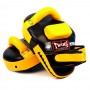 Twins Special KPL11 Пады Тайские "Curved Leaf Kick Pads" Тайский Бокс Черно-Желтый